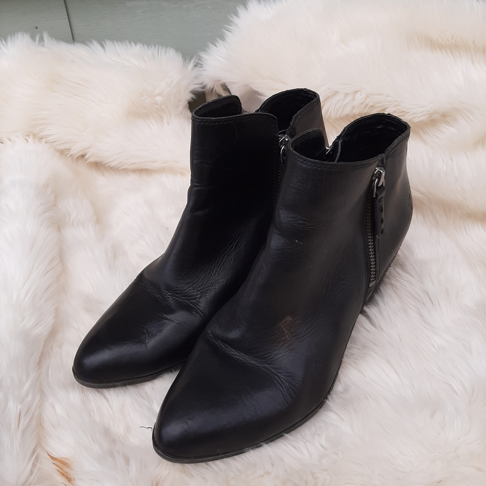 Frye Womens Black Leather Boots Sz 9
